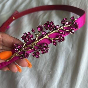 Oscar de la renta skinny Belt XL